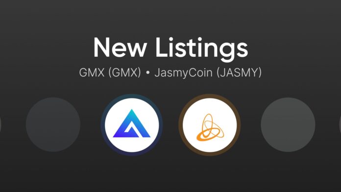 Bitvavo lists GMX and JASMY